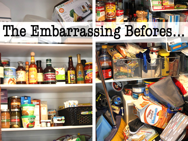 How to Organize a Small Reach-In Pantry - Blue i Style