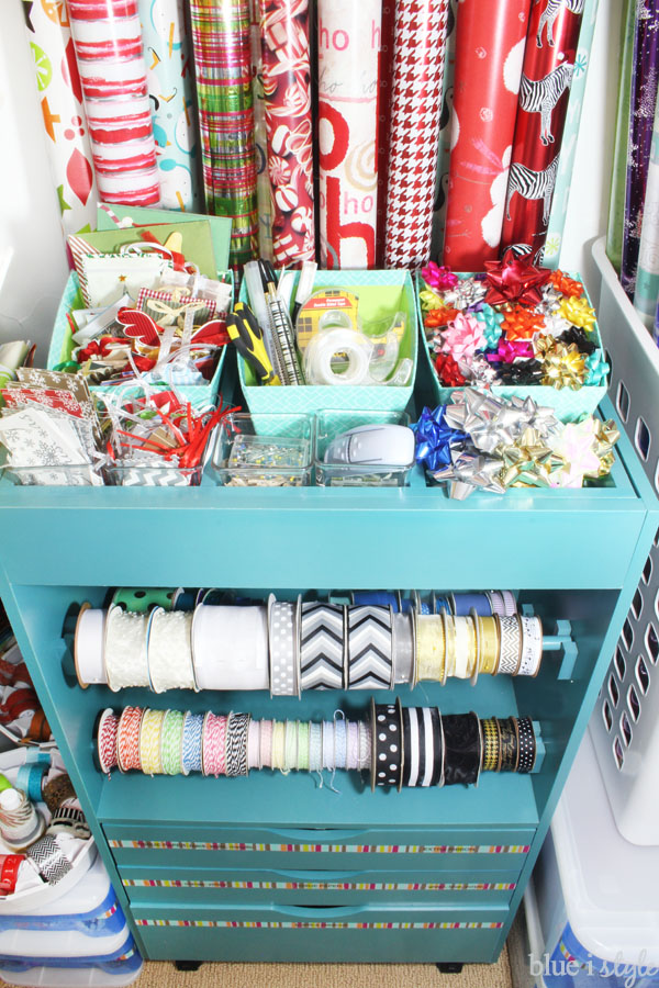 BirchTree Organizing  How To Make A Budget-Friendly Gift Wrap Cart