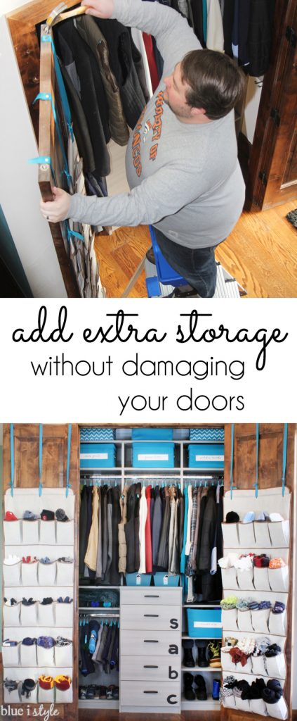 Add Extra Storage without Damaging Your Doors - Blue i Style