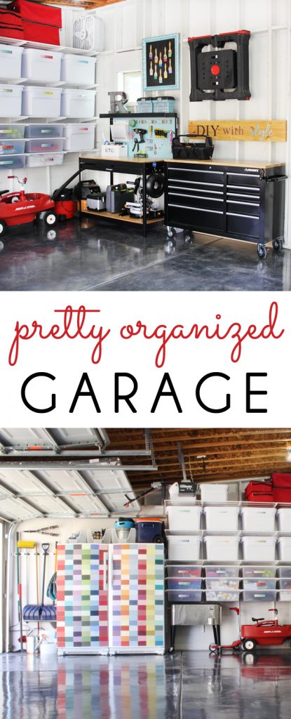 Organized Garage Makeover - Blue i Style