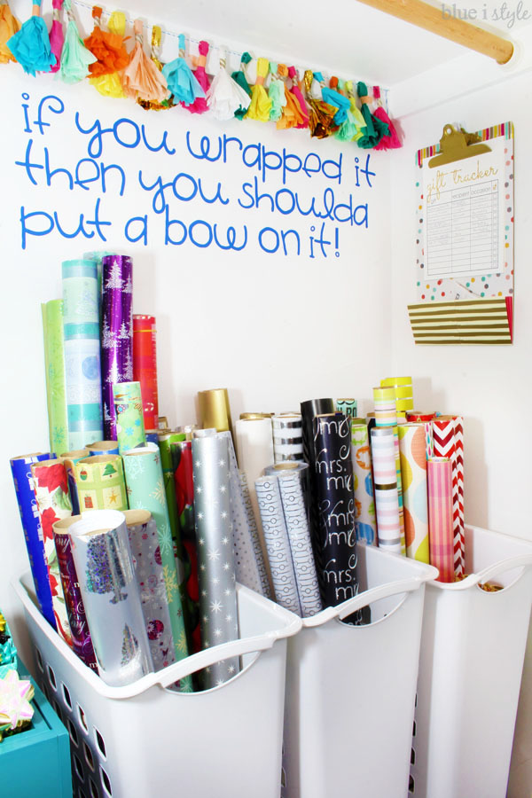 Gift Wrap Storage Solutions for any budget! Wrapping Paper