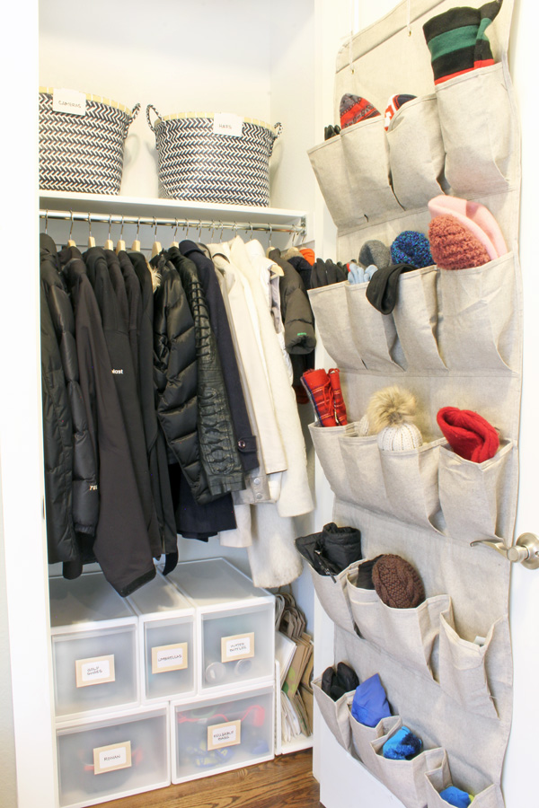 Coat Closet Makeover with Practical Storage Ideas
