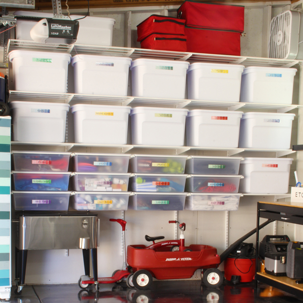 mounted garage racks & shelving